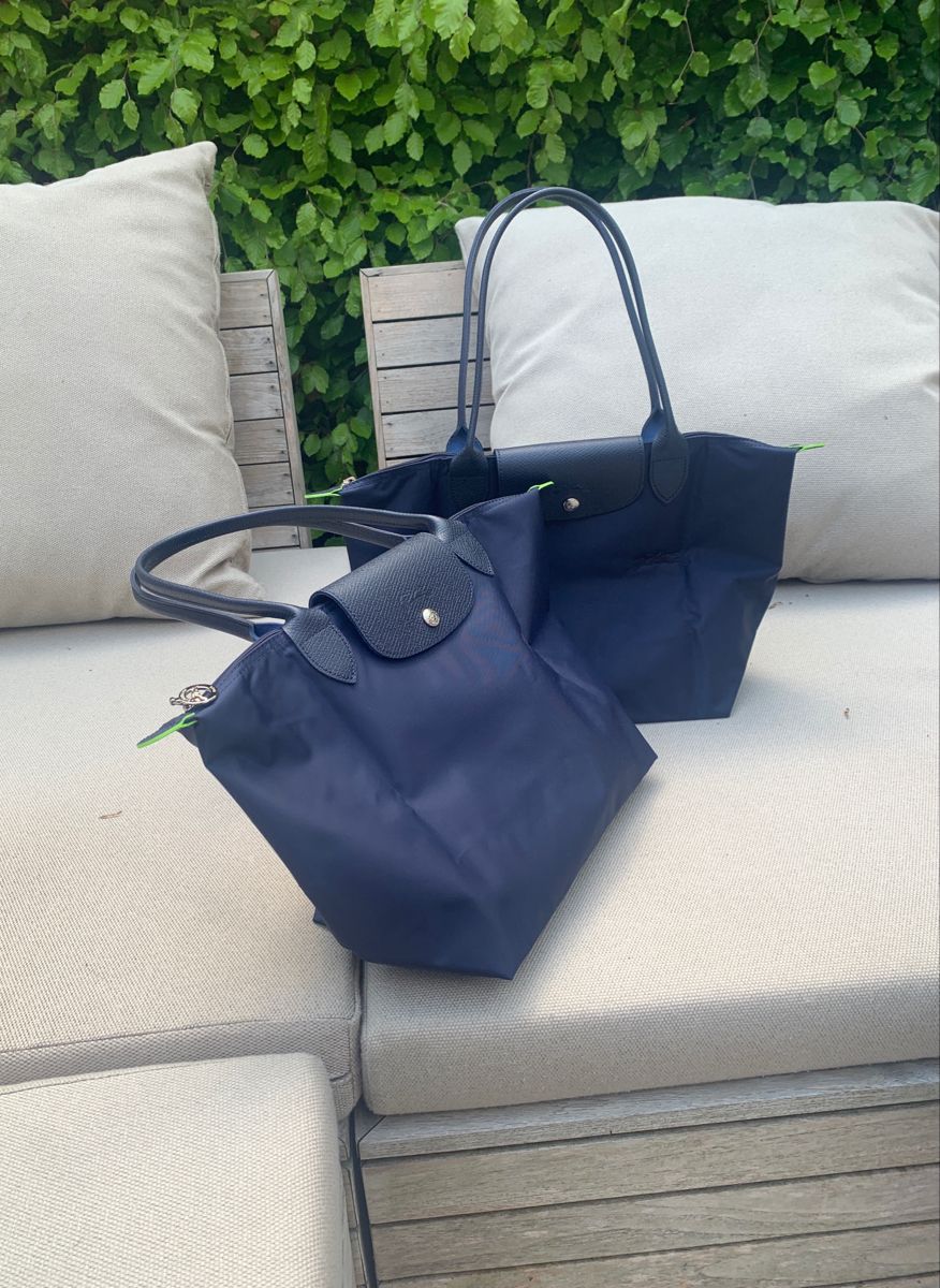 Longchamp Nakışlı Lacivert