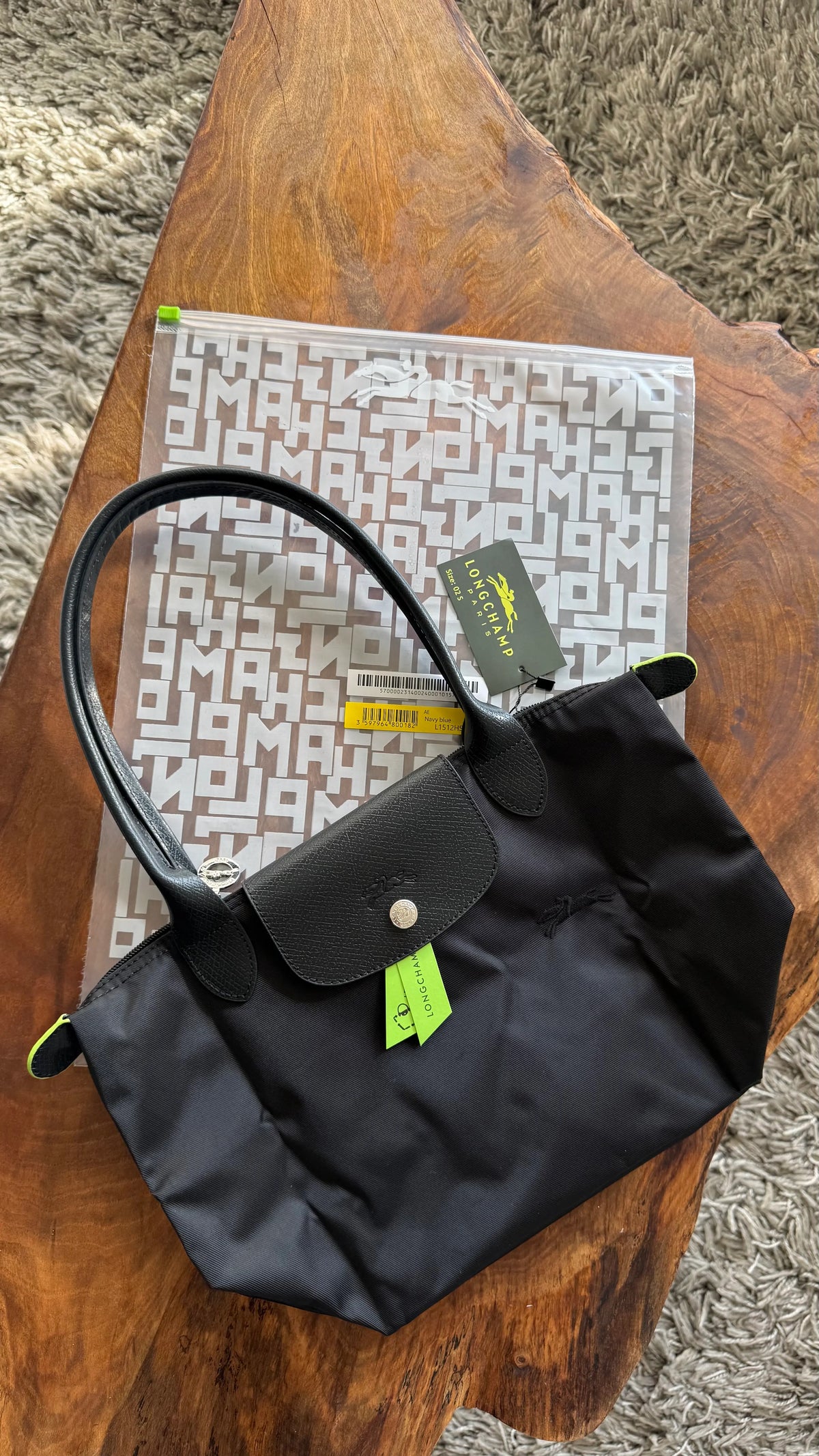 Longchamp Nakışlı Siyah