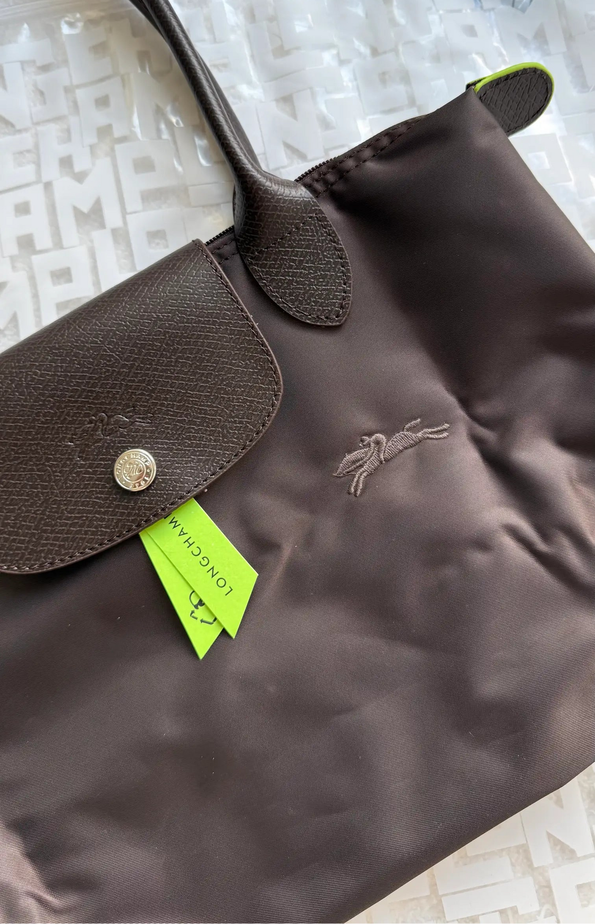 Longchamp Nakışlı Mocha